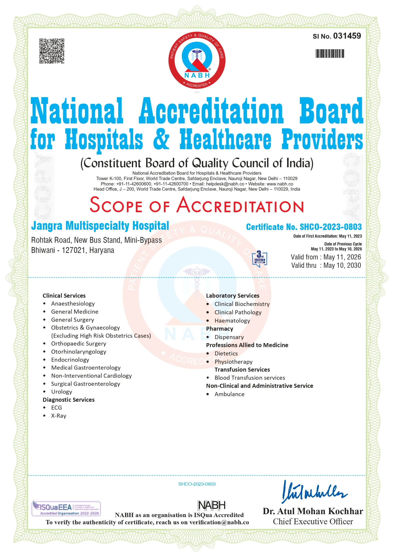 NABH Accredited Healthcare You Can Trust